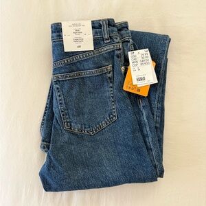 H&M Wide High Waist Denim Jeans